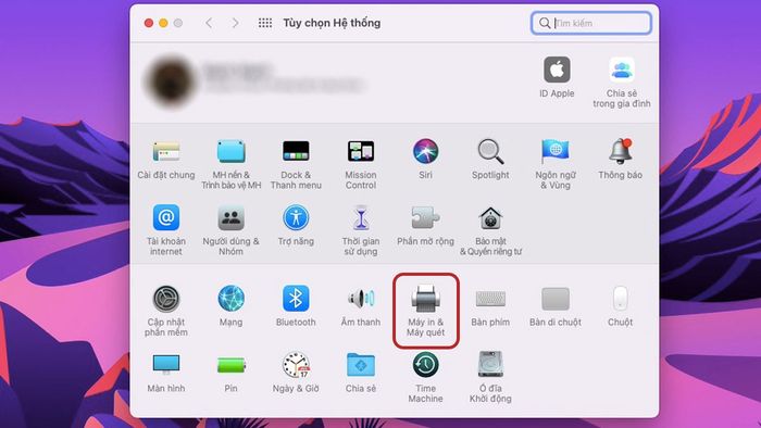 Cài đặt máy in cho MacBook qua USB - Bước 2